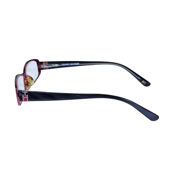 Tommy Hilfiger Women's Eyeglasses Vintage Red/black 49-16 130 FRAMES ONLY - Picture 5 of 16